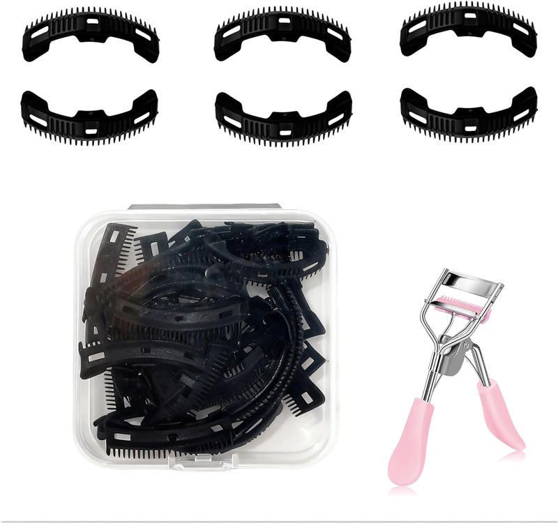 Cioohan Compatible with Tweezerman Eyelash Curler Refills,28 Pack Silicone Eye Lash Curlers Refill Pads Compatible with Tweezerman Eyelash Curler,Black. - Image 1